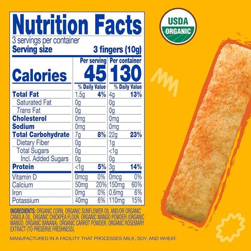 Earth's Best Munchy Fingers, Mango Carrot, 1 Oz (Pack of 4) in Kuwait
