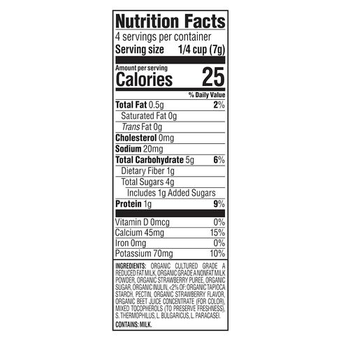 Happy Baby Organics Yogis Freeze-Dried Yogurt & Fruit Snack, Strawberry, 1 Ounce (Pack of 8) packaging may vary in Kuwait
