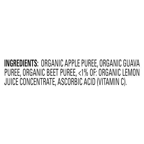 Happy Baby, Clearly Crafted Stage 2 Organic Baby Food, Apple Guava and Beet, 4 oz, Clear Pouches Let You See Every Delicious Bite, Stage 2 Baby Food Pouches Are Great for 6 Months and Up in Kuwait