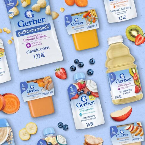 Gerber Stage 2 Baby Food, Apple Chicken, 4 oz Tub (16 Pack) in Saudi Arabia