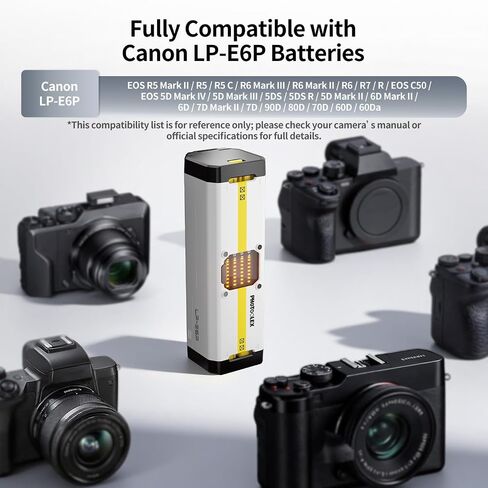 PHOTOOLEX BB4 4-Slot Battery Charger for LP-E6NH LP-E6P Batteries | 60W USB-C Fast Charger Compatible with Canon EOS R6 Mark III,R5 Mark II,R6 Mark II,C50,R5,R6,R7,5D Mark II Cameras in Kuwait