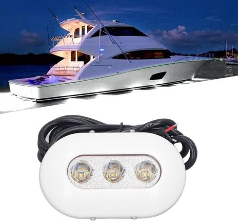 Omabeta LED Underwater Boat Light High Brightness Triple Proof White Light IP68 for Boat Yacht Stainless Steel in Kuwait