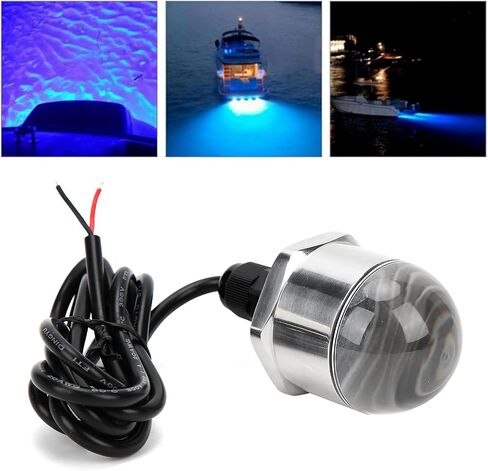 Boat Underwater Lamp 12V Blue 9LED Drain Plug Light 1200lm 1/2in NPT Thread Underwater Lamp for Marine Boat Yacht in Kuwait