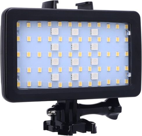 Underwater LED Video Light, High Power Dimmable RGB Dive Light with Cold Shoe Mount, 40m, Ideal for Vlogging, Scuba Diving & Snorkeling in Kuwait