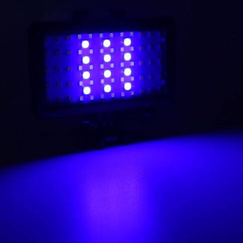 Underwater LED Video Light, High Power Dimmable RGB Dive Light with Cold Shoe Mount, 40m, Ideal for Vlogging, Scuba Diving & Snorkeling in Kuwait