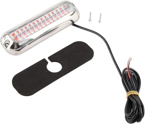 Mingzhe Marine Light IP68 42 LED Underwater Lights Attractive White Brightness for Boats and Yachts (Red) in Kuwait