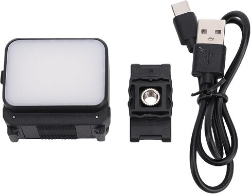 AMONIDA Magnetic Fill Light, 20 LEDs 3 Color Temperature, 3 Action Camera Vlog Light with Cold Shoe Mount, 24 Hours Operating 600mAh, LED Video in Kuwait