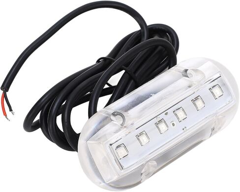 Fafeicy Underwater Boat Light, PCB Acrylic Blue LED Marine Lamp DC12V 1.1W 18LM IP68 120 Degree Beam for Yacht Hull Transom Night Fishing Dock Use in Kuwait