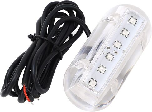 Fafeicy Underwater Boat Light, PCB Acrylic Blue LED Marine Lamp DC12V 1.1W 18LM IP68 120 Degree Beam for Yacht Hull Transom Night Fishing Dock Use in Kuwait