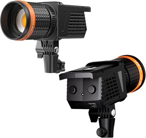40W COB 3000K-6500K Dual Color Temperature RA90+ with 5X Brightness Lens Adjustable Focus Remote Control for Hair Lighting Product Photography Live Streaming in Kuwait