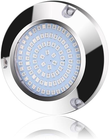 LED Underwater Boat Light 45W 316 Steel IP68 Marine Stern Fishing Lamp Yacht Pontoon RV Blue White Green Red(White) in Kuwait