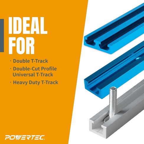 POWERTEC 71389 T-Track Mini Hold-Down Clamp, 3-5/8" L x 3/4" W – 2 Pack in Kuwait