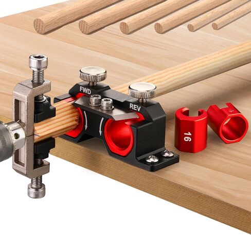 Dowel Maker Jig Kit cutter tool Imperial 9 Different Diameters | Double Cutting Design,Carbide Inserts,Dowel Plate in Kuwait