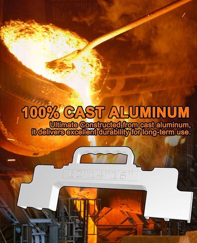 3 in 1 Framing Tools, 12", 14", 16" On-Center Layout Framing Spacing Tool. | Cast Aluminum Layout Jig for Walls, Roofs, Floors, Ladders, and Decks. in Kuwait