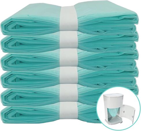 6 Pack Adult Diaper Disposal Liner Refills Compatible with Janibell Akord 280 Slim Adult Diaper Disposal System and Akord Slim Incontinence Disposal System(NOT Compatible with 330 pails) in Kuwait