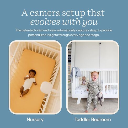 Nanit Nursery Bundle Smart Baby Video Monitor w/Wall Mount -1080p- White | 1080p HD Wi-Fi camera, sleep tracking, two-way audio, night vision, motion & cry notifications, monitoring in Kuwait
