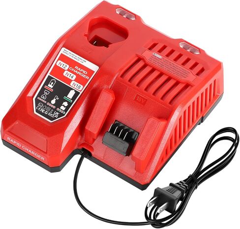 Rapid Charger Station Compatible with Milwaukee M18 18V & M12 12V Battery, Multi Tools Super Fast Charger Replacement for Milwaukee M18 & M12 Chargers [ Battery Not Included ] in Kuwait