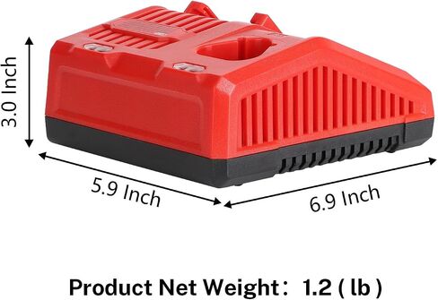 Rapid Charger Station Compatible with Milwaukee M18 18V & M12 12V Battery, Multi Tools Super Fast Charger Replacement for Milwaukee M18 & M12 Chargers [ Battery Not Included ] in Kuwait