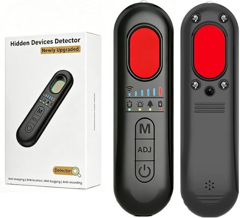 Hidden Camera Detectors, Anti Spy Bug Detector Device, 2026 RF GPS Tracker Privacy Finder Detector, Signal Audio Listening Scanner Mini Design Device for Hotels, Travelers, Office, Car, Home in Kuwait