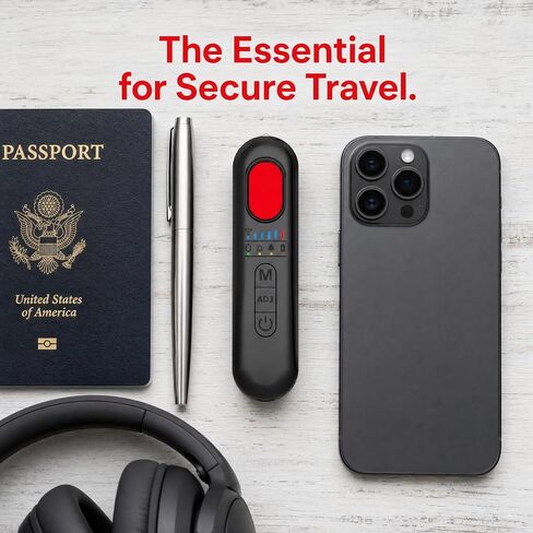 Hidden Camera Detectors, Anti Spy Bug Detector Device, 2026 RF GPS Tracker Privacy Finder Detector, Signal Audio Listening Scanner Mini Design Device for Hotels, Travelers, Office, Car, Home in Kuwait