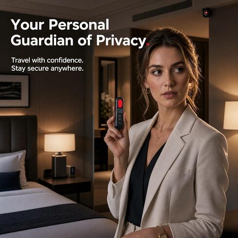 Hidden Camera Detectors, Anti Spy Bug Detector Device, 2026 RF GPS Tracker Privacy Finder Detector, Signal Audio Listening Scanner Mini Design Device for Hotels, Travelers, Office, Car, Home in Kuwait