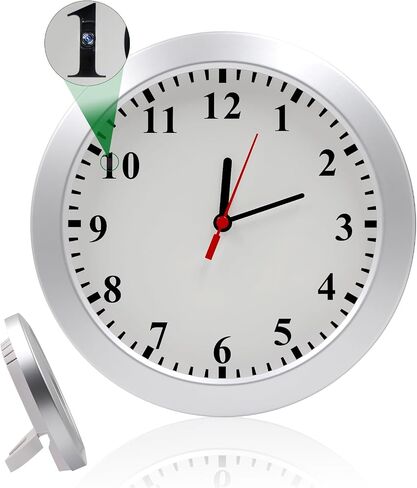 Security Camera, Hidden Spy Camera Wall Clock, Nanny Cam, Mini Video Cam | 1080P Hidden Camera, Home Decor Camera, Indoor Surveillance, No WiFi Function in Kuwait