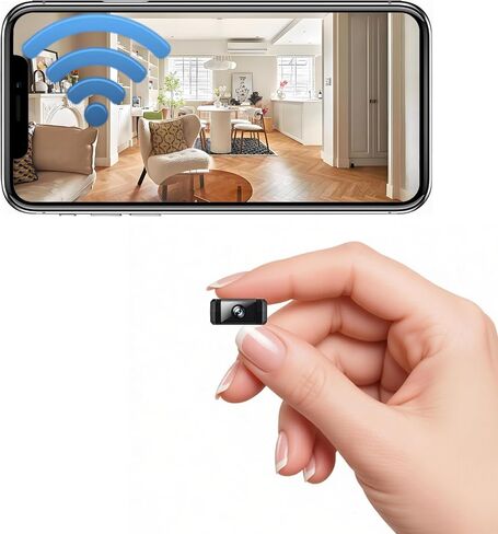 2026 Only 0.9 Inch 1080P Security Camera Mini Micro WiFi HD Cameras Home Indoor Use Night Vision,Motion Detection,Wide Angle,Can No Need WiFi Cams Baby Monitor Wireless Nanny espias ocultas Secret Cam in Kuwait