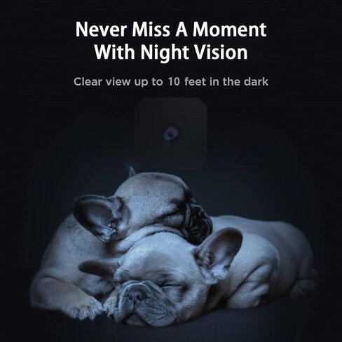 Mini Spy Camera Wireless 2026 HD Hidden Camera Small Home Security WiFi 1080P Micro Nanny Cam with Motion Detection Cloud & SD Storage Night Vision Tiny Cameras for Baby Office Indoor Outdoor in Kuwait