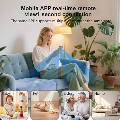 Mini Spy Camera Wireless 2026 HD Hidden Camera Small Home Security WiFi 1080P Micro Nanny Cam with Motion Detection Cloud & SD Storage Night Vision Tiny Cameras for Baby Office Indoor Outdoor in Kuwait