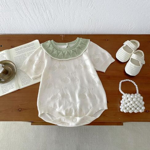 Baby Girls Rompers 242H01 (Beige, 3-6 Months) 242H01-M-66 in Kuwait
