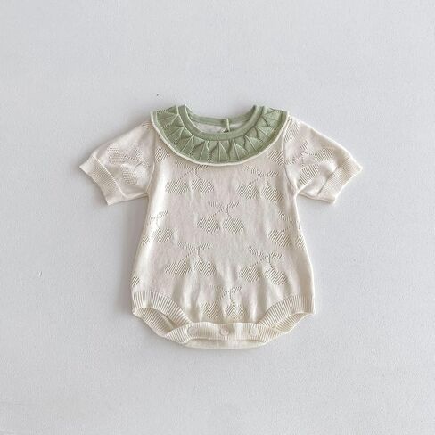 Baby Girls Rompers 242H01 (Beige, 3-6 Months) 242H01-M-66 in Kuwait