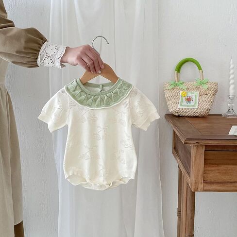 Baby Girls Rompers 242H01 (Beige, 3-6 Months) 242H01-M-66 in Kuwait