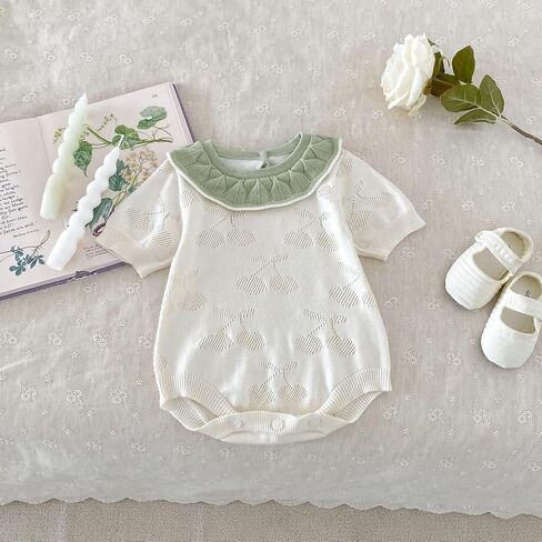 Baby Girls Rompers 242H01 (Beige, 3-6 Months) 242H01-M-66 in Kuwait