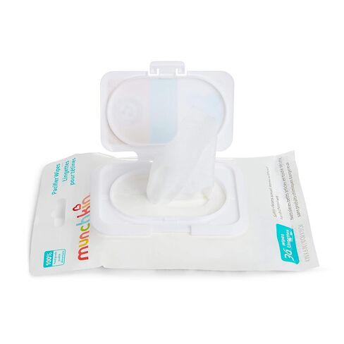 Munchkin Arm & Hammer Pacifier Wipes - Safely Cleans Breast Pump Parts and Feeding Essentials for Baby and Toddler, 3 Pack, 108 Wipes in Kuwait