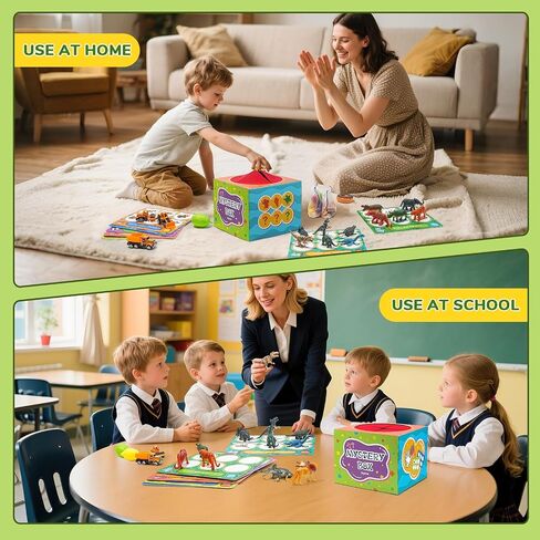 JoyCat Montessori Sensory Sorting Box with 48 Objects for Kids Ages 3-5 | Forty-eight themed objects support sorting, matching, naming and open-ended preschool play in one activity box in Kuwait