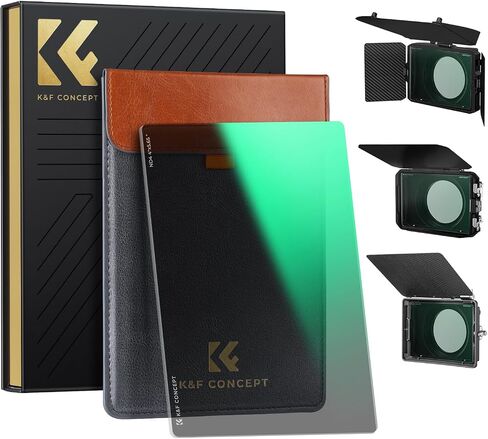 K&F CONCEPT 4" x 5.65" Square ND4 Filter Compatible with Matte Box | Ultra-Slim Optical Glass Square Cinema Neutral Density Filter with 28-Multi Coated for Matte Box-FM701 in Kuwait