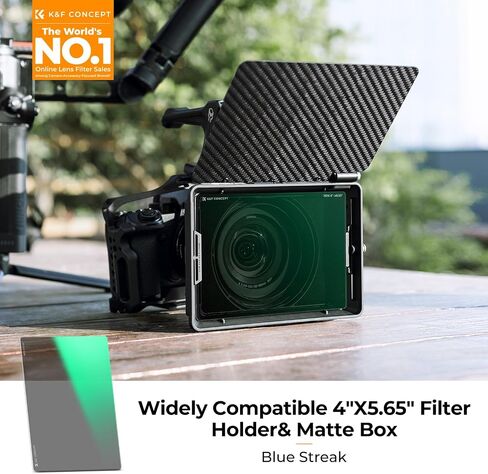 K&F CONCEPT 4" x 5.65" Square ND4 Filter Compatible with Matte Box | Ultra-Slim Optical Glass Square Cinema Neutral Density Filter with 28-Multi Coated for Matte Box-FM701 in Kuwait