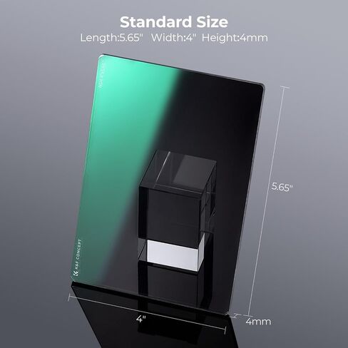 K&F CONCEPT 4" x 5.65" Square ND4 Filter Compatible with Matte Box | Ultra-Slim Optical Glass Square Cinema Neutral Density Filter with 28-Multi Coated for Matte Box-FM701 in Kuwait