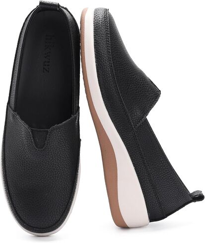 Women's Slip On Wedge Platform Shoes, Lightweight Walking Sneakers, Vegan Leather Arch Support Loafers, Non Slip Professional Nursing Work Flats for All Day Standing in Saudi Arabia