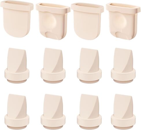 12-Piece Breast Pump Replacement Kit, 8pcs Duckbill Valves and 4pcs Diaphragm Compatible with eufy S1 Pro/S1/E20/E10 Wearable Pump, Fit for eufy Breastpump Replacement Parts in Kuwait