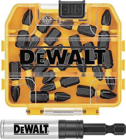 DEWALT FlexTorq Impact Driver Bit Set, Phillips, 1/4-Inch x 1-Inch, 15-Piece (DWA3HLD1PH2-15) in Kuwait
