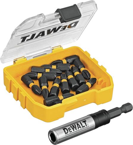 DEWALT FlexTorq Impact Driver Bit Set, Phillips, 1/4-Inch x 1-Inch, 15-Piece (DWA3HLD1PH2-15) in Kuwait