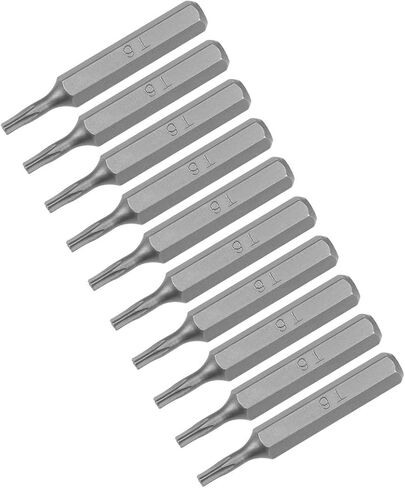 uxcell Torx Bits 10pcs 5/32 Inch Hex Shank T6 Torx Screwdriver Bit Set 28mm Length S2 Screw Driver Kit Tools in Kuwait