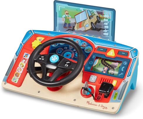 Melissa & Doug PAW Patrol Rescue Mission Wooden Dashboard Kids Activity Board, Toddler Sensory Toys, Pretend Play Driving Toy, PAW Patrol Toys for Kids Ages 3+ in Kuwait