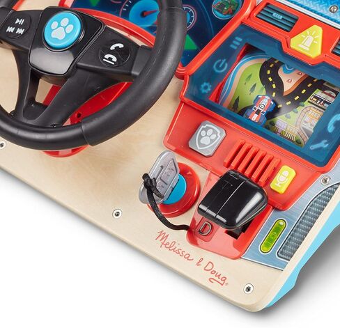 Melissa & Doug PAW Patrol Rescue Mission Wooden Dashboard Kids Activity Board, Toddler Sensory Toys, Pretend Play Driving Toy, PAW Patrol Toys for Kids Ages 3+ in Kuwait