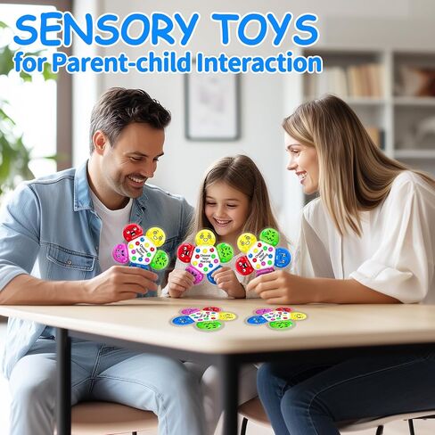 KidSquare Color Sorting Sensory Toys for Kids with Autism, Autistic 5-7 | Travel Gifts for Kids, Social Emotional Learning Activities, Fine Motor Skills, Calming Fidget Toys, Feelings Wheel, Ages 3+ in Kuwait