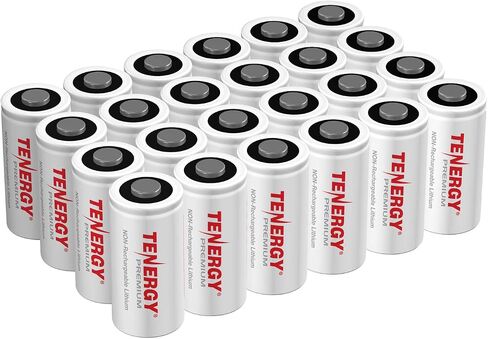 Tenergy Premium 24 Pack NonRechargeable CR123A 3V Lithium Battery, Primary Battery for Arlo Cameras, Photo Lithium Batteries, Smart Sensors, and More in Saudi Arabia