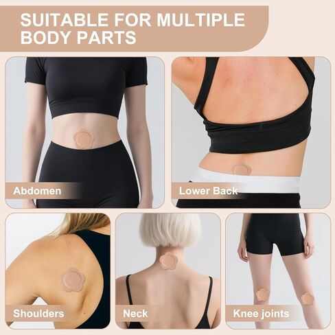Autdor Castor Oil Patches for Belly Button, 50PCS Castor Oil Pack Wraps Organic Cotton Self-Adhesive Castors Oils Pack Anti Leakage Disposable Pads Portable & Breathable No Wash (Oil Not Included) in Kuwait