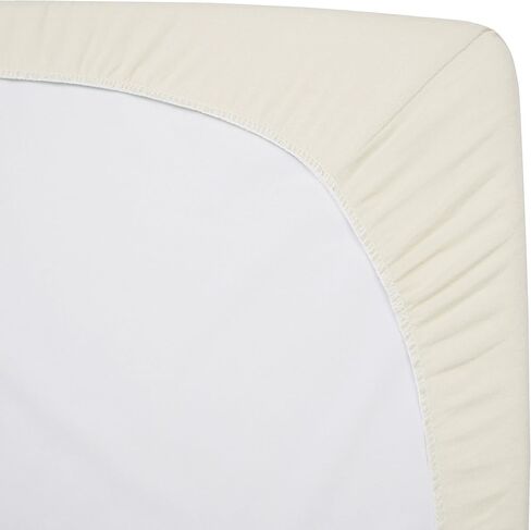 American Baby Company 3 Pack Fitted Mini Crib Sheets 38x24", Cream | 100% Natural Cotton Crib and Toddler Bed Sheets, Soft, Breathable & Hypoallergenic, Gentle on Skin, Neutral for Boys & Girls in Kuwait