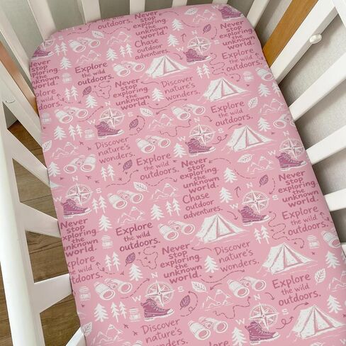 Hunting Patchwork Baby Crib Sheets for Boys Camouflage Deer Duck Hunt Soft Snug Fitted Crib Mattress Covers for 52''x28'' Standard Crib & Toddler Mattress Boy Men Hunting Lovers Gift Bed Sheets in Kuwait